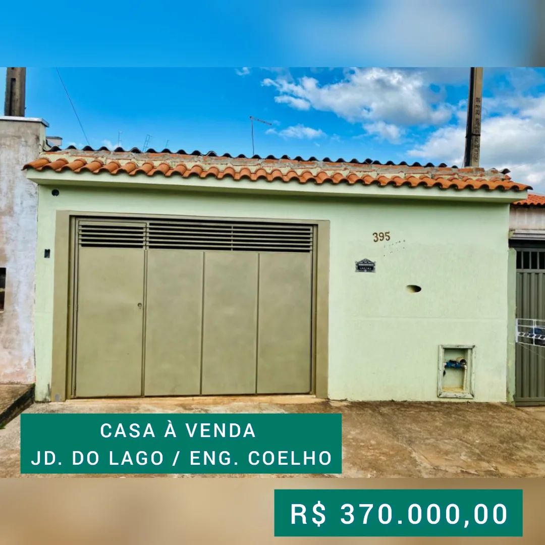 Leia mais sobre o artigo CASA P/ VENDA JD DO LAGO ENG. COELHO R$370.000,00